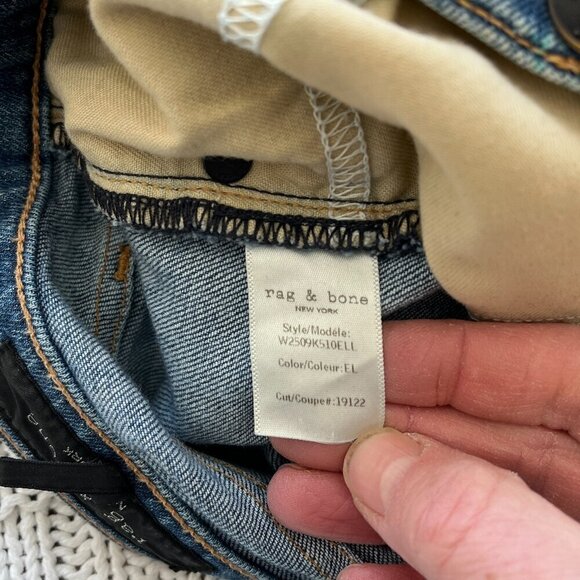 rag & bone - Cigarette Denim Jeans in El - Picture 4 of 12